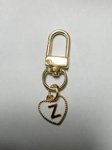 26er Buchstaben Buchstaben Schlüsselanhänger, rundkuppelförmig, zweiseitig, aus Legierung | Initiale A-Z, goldfarbenes Taschen- & Accessoire-Anhänger | Vielseitiger Karabinerverschluss Schlüsselring für Dekoration | Einzigartiges Schreibwaren, Rucksack & Kopfhörer-Taschenverschluss | Ideales Geschenk zum Geburtstag & Lernhilfe zu Halloween