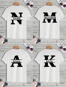 [Customized] Print Your Mind Slogan Tee, Customized Streetwear Identity T-Shirt For Men: Exclusive Back Text, Customize Your Streetwear Style - White - View 3