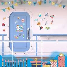 21pcs Sailboat Birthday Magnet Decorations | Cruise/Refrigerator Door Stickers | Boat Themed Party Supplies | My Birthday | Birthday Magnets | Birthday Party Supplies (Happy Birthday Gift)