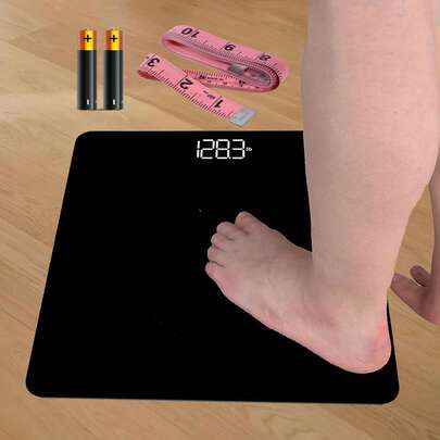 Smart Weight Scale, Accurate To 0.05 Lb Bathroom Scale, Bright LED Display And Clear Large Numbers, Hidden Screen Weight Scale, Accurate Bathroom Scale With Backlit LCD Display, Maximum Weighing 400 Lbs/180 Kg, Accurate And Safe Weighing, Display Temperature, Black And White Optional, Suitable For Home Bathroom Decoration, Health Progress Monitoring, Home Fitness Essential Home Bathroom Decoration Back To School