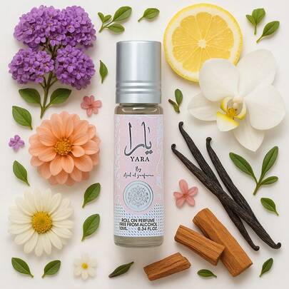 Ard Al Zaafaran يارا 10 مل رول-أون عطر مسك خالي من الكحول