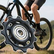 Polea del desviador trasero 11T 12T 13T 14T, polea de rodamiento de rueda, polea guía de bicicleta silenciosa, de alta resistencia y desgaste, parte de repuesto protectora para viajes de larga distancia
