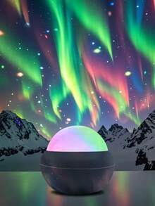 LED 北极光投影灯 - 极光效果，配备遥控器，USB 供电，变色灯光秀，适用于卧室、客厅、办公室和派对装饰，是送给朋友、家居装饰的绝佳礼物 - 多色光 - 查看 9