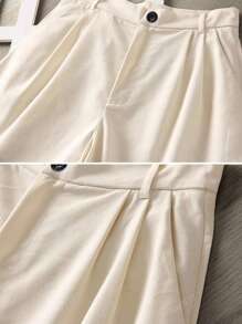 Set di giacca monopetto in chiffon senza maniche e pantaloncini casual estivi da donna per vacanze