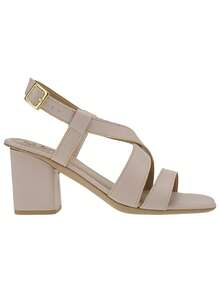 Formal Sandals High Heel Block Thick Comfortable Party Fashion Elegant Large Size - 裸體 - 查看 4