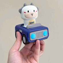 适合1-3岁幼儿的按压式汽车玩具，婴儿动物赛车，婴儿玩具车套装，适合18-36个月的婴儿推拉式惯性汽车玩具，适合1-3岁男孩的生日礼物，婴儿玩具车