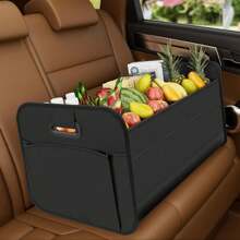 Car Trunk Organizer, Car Storage Organizer With 70L Large Capacity Waterproof Collapsible And 10 Pockets, 600D Oxford Polyester,Trunk Organizer For Any Car, Black