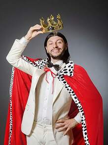 King Costume Cape For Adult Mardi Gras Velvet Robe,Festival Costume Props,Cosplay