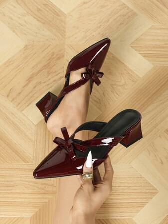 รองเท้าส้นสูงสำหรับสตรีฤดูใบไม้ร่วง/ฤดูหนาว, รองเท้าแตะหนังแก้วแฟชั่นสำหรับสตรี, รองเท้าแตะแบบสวมเปิดส้นแฟชั่นสำหรับสตรี, รองเท้าแตะแบบมีสายสำหรับสตรี, รองเท้าแตะใส่ทำงานสำหรับสตรี, รองเท้าส้นแบนสไตล์ Mary Jane, รองเท้าแตะแบบเปิดสำหรับสตรี, รองเท้าแตะลำลองแบบสวมสำหรับสตรี, หรูหรา, งานปาร์ตี้