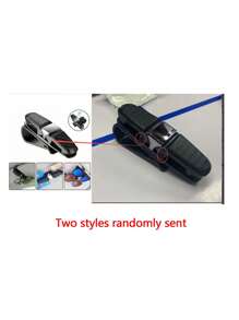 1pc/2pcs Car Sun Visor Sunglasses Clip, Carbon Fiber Sunglasses Holder Clip, Car Accessory Ticket Card Clip Hook