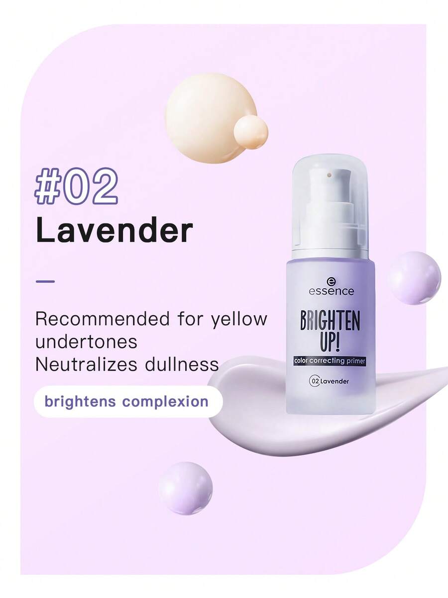 Essence BRIGHTEN UP!Color Correcting Primer #02 Lavender-30ml - 02 Lilac - View 1