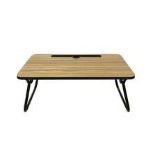 Acomoda Textil Mesa de computador com rodas - Castanho - Ver 2