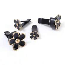 4 sztuki/1 zestaw stokrotek, klips do kratki wentylacyjnej, klips do wylotu klimatyzacji samochodowej, akcesoria dekoracyjne do wnętrza samochodu dla kobiet. Produkt wykonany ręcznie.