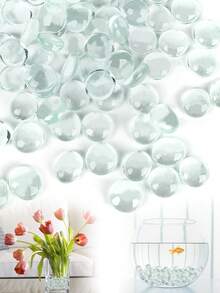 100克/500克/袋装花瓶填充玻璃弹珠,用于花瓶的平板玻璃弹珠,曼卡拉玻璃宝石。装饰玻璃石可用于花瓶填充、鱼缸装饰、花卉工艺品、餐桌摆件和马赛克玻璃珠、房间装饰、浴室装饰、家居装饰、婚礼装饰、DIY工艺品(尺寸和数量各不相同)。 - 彩色 - 查看 20