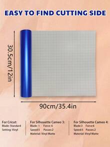 适用于切割机的永久性自粘乙烯基片材，纯色，哑光冰膜，织物纹理切割字母贴纸，用于装饰、贴纸、剪贴簿、标签，易于粘贴，多种颜色可供选择 - 彩色 - 查看 9