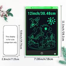 XZBB LCD-Schreibtafeln in verschiedenen Größen 8,5/10/12/16/20 Zoll, Kinderschultafel zum Zeichnen, Multifarbiges Großformat-Schreib- und Zeichenwerkzeug, kreatives Talent, Denkaufgaben für Kinder ab 3 Jahren, One-Touch Bildschirm löschen/sperren, Reise/Geburtstags/Einschulung/Weihnachtsgeschenk, zufälliger Rahmen im Blindpack