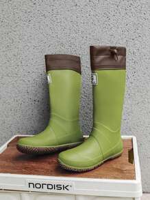Women's Foldable Rain Boots, Men & Women's Tall Outdoor Rain Boots, Waterproof, Non-Slip, Suitable For Hiking, Outdoor Activities, Spring/Summer