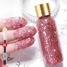 大号闪光身体贴纸、液体眼影、超级闪亮、额外闪光、无胶闪光凝胶。 - 彩色 - 查看 9