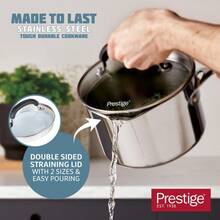 Prestige Made To Last Saucepan With Double Sided Straining Lids - 20 Cm / 2.8 L - 1 - View 4