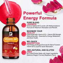 BEWORTHS Vitamin B12 And Vitamin D3 Drink Vitamin Complex Supplements Immune And Intestinal Digestive Health Brain &Heart Health2025 - 60ML - 查看 4