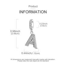 1pc Silvery Letters Charms 26 Alphabets Characters Letter Pendant Charm Fit Bracelet Necklace DIY Jewelry Making Beads Fine Women Jewelry Perfect For Women Girl Family Friend Gift