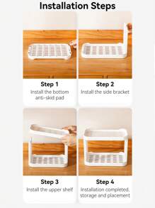 1Pc Multifunctional Display Rack, Double-Layer Desktop Shelf, Rectangle Desktop Organizer, Cup Holder, Shelf Decor Items, Beauty Storage, Flower Display Suitable For Cosmetics, Jewelry, Succulents And Desserts