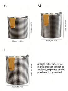 Cesta de lavandería de gran capacidad para el almacenamiento decorativo de ropa sucia, juguetes y mantas en el baño, la habitación del bebé y la sala de estar, con un estampado pata de gallo para decorar la habitación, ideal para decoración otoñal, dormitorio, Navidad y regalos de vacaciones, accesorios de viaje de verano y vuelta al cole