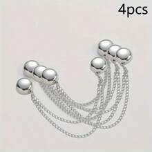1/2/3/4 chiếc Kẹp nam châm thời trang - Giá treo khăn choàng & khăn quàng cổ đa chức năng không cần xỏ khuyên, nhiều màu, không làm hỏng quần áo - Nhiều màu - Xem 23