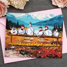 ChickenCoop Metal Cutting Dies, DIY Scrapbooking Album And Embossing Stencil, Greeting Card Making Tool, Card Paper Cutting Crafts ,Gift Card Making Template Die Cuts