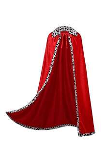 King Costume Cape For Adult Mardi Gras Velvet Robe,Festival Costume Props,Cosplay