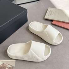 Sandalias de colchón de aire, zapatillas de verano para mujer para uso en exteriores/interiores, hogar y baño, con plataforma antideslizante para pareja