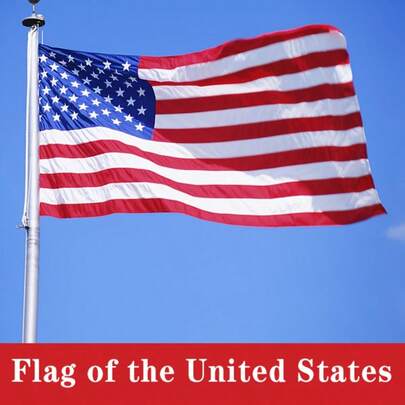 Steagul american 3x5ft, 1 buc Steaguri SUA rezistente la decolorare și culori vibrante pentru steaguri exterioare de 3x5 ft Poliester de lungă durată cu cusături duble, cu garnituri de alamă durabile Steagul SUA