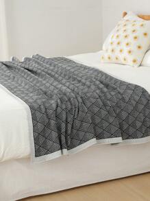 1 pezzo Coperta lavorata a maglia, coperta casual con nappe, per fare un pisolino, salotto, divano, sedia