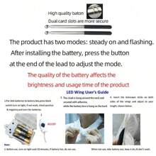 LED Butterfly Wing Cloak, Suitable For Celebration, Party, Easter, Wedding, Performance, Nightclub, Stage Show, Modeling, Comes With Wand, 3 AA Battery Powered, Fits Adult Size 59-68 Inches, Teens Size 43-55 Inches