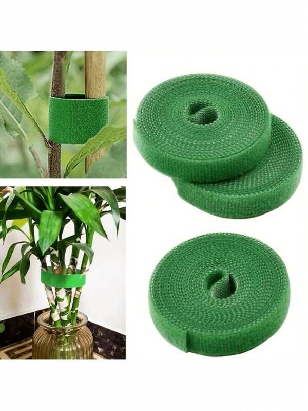 1pc Vine Trellis Shaped Garden Hook-And-Loop Tie For Binding, Fixing Tree Branches, Flower Arranging, Adjustable, Can Be Cut Into Rolls, Cord Cable Wire Management