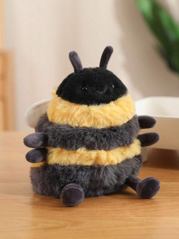 15cm/5.90in Super Soft Albee Bee Spring Plush Toys Cute Bee Stuffed Animals Plushies For Kids Huggable Honey Insect Bee Decorate Creative Gifts For Kids Birthday Party Home Girls Room Decor
