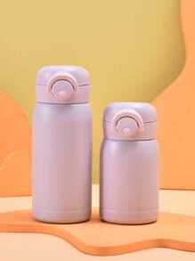 2025 New 200ml Candy Color Stainless Steel Water Bottle - Leak Proof Lock Lid, Portable Travel Tumbler, Cute Mini For School, Gym, Office - , Hot & Cold Keep