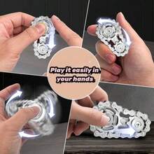 Bike Chain Gear Finger Spinner, Stress Anxiety Relief Fidget Toy Finger Spinning Toy For Stainless Steel Sensory Bearings EDC Novelty Toy Fidget Toys Adults,Gadgets - Multicolor - View 6