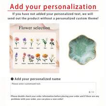 1 Stück personalisierter dekorativer Ringschale, kleine Schlüsselschale, Schmuckschale zur Aufbewahrung von Halsketten und Ohrringen, Hochzeitsringschale, Verlobungsringschale, Valentinstag Geschenk, Geschenk für sie, Geburtstagsgeschenk, Geschenk für Mama, Weihnachtszeit