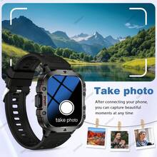 MixtataDi Smart Watch,Wireless Calling /Dial, Various APP Reminders,Suitable For Men And Women,Sports Watches,Information Reminder,For IOS/Andriod - 米色 - 查看 4