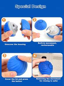 Interactive Dog Ball, Medium Super Ball, USB Rechargeable, Automatic, Suitable For Puppies, Small Dogs And Medium Dogs - Multicolor - View 5