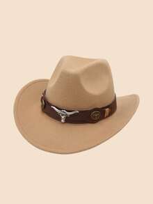 3件套儿童西部牛仔服装套装，包括牛仔帽、腰带和佩斯利花纹头巾，适合万圣节 - 牛仔帽套裝 - 查看 6