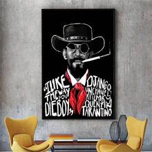 1 pièce /3 pièces Affiches d'art mural en option Cadre Pop Films classiques Django Unchained Papier peint Affiches vintage Œuvre murale, Convient pour les murs résidentiels et de dortoir, les salons et les bars, les salles à manger ou les salles de bains, la décoration de la chambre, sans cadres Haute qualité, Art sur canevas sans cadre/encadré pour intérieur/extérieur