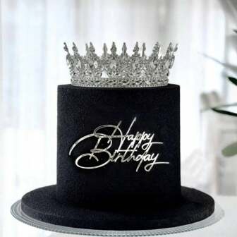 1 件/3 件/5 件亚克力生日快乐蛋糕装饰物适用于生日派对蛋糕甜点 DIY 装饰用品