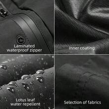 ROCKBROS Raincoat And Rain Pants Boyfriend Style Men WoBoyfriend Style Men Waterproof Rain Poncho Extended Rain Jacket Outdoor For Cycling, Running, Training, Hiking, Mountaineering, M-4XL - Black - View 7