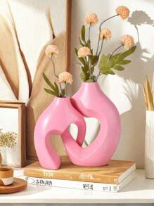 2 Pieces Of Creative Couple Series Home Decoration Vases Large And Medium Combination Indoor Desktop Ornaments Suitable For Indoor Decoration In All Seasons
