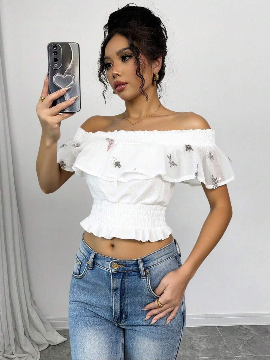 Women Blouses - White - View 1