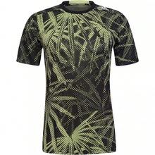 Adidas Áo thun cổ tròn thời trang đa năng dành cho nam HC4207 - Đen/Xanh lá chanh - Xem 1