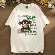 1/2/3 PIEZAS Diseño de lema de vaca divertido Pegatinas para planchar DIY, Impresiones de transferencia de calor, Adecuadas para camisetas, vaqueros, mochilas y decoración de prendas