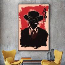 1 pièce /3 pièces Affiches d'art mural en option Cadre Pop Films classiques Django Unchained Papier peint Affiches vintage Œuvre murale, Convient pour les murs résidentiels et de dortoir, les salons et les bars, les salles à manger ou les salles de bains, la décoration de la chambre, sans cadres Haute qualité, Art sur canevas sans cadre/encadré pour intérieur/extérieur